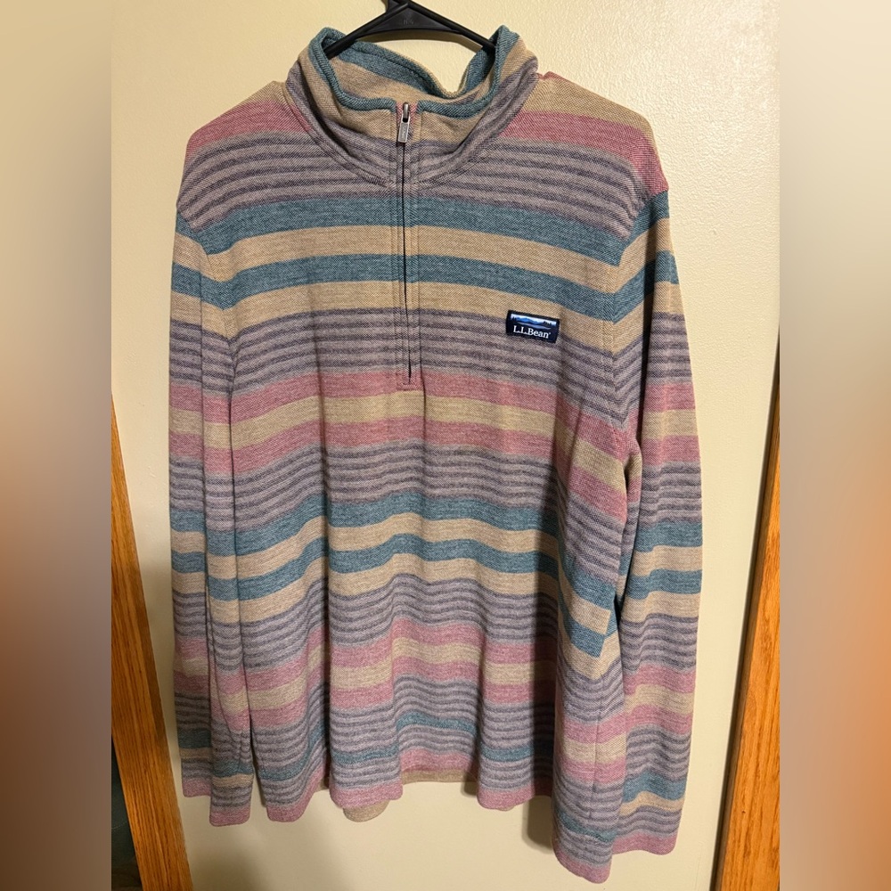 LL bean 1/4 zip mens Xl